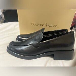 Franco Sarto Black Loafers